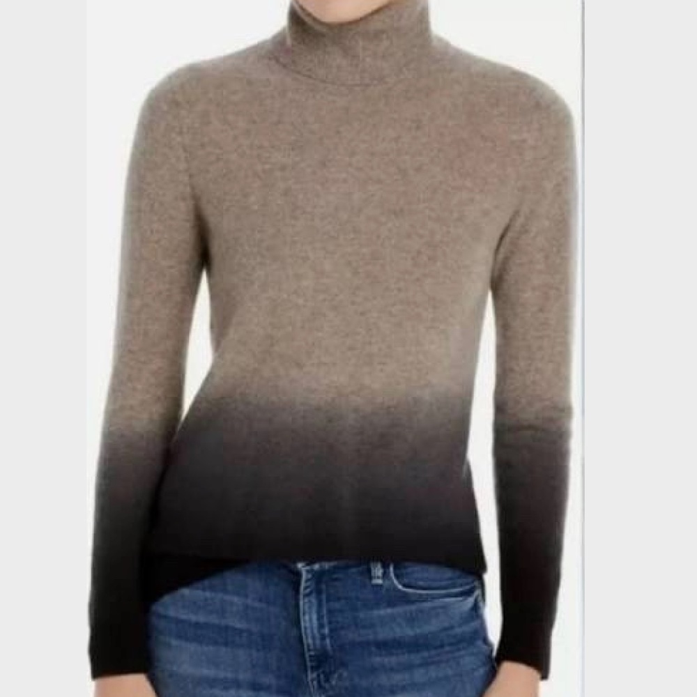 C by Bloomingdales Dip-Dye Cashmere Turtleneck Sweater